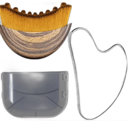 LUMI Tools Escova Facial e Gua Sha para Drenagem Linfática
